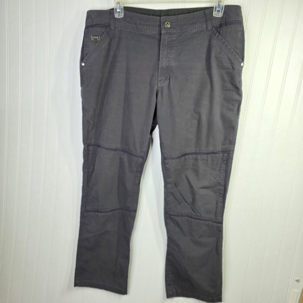 Kuhl Pants Mens 40 x 30 Gray Stretch Hiking Outdoor Travel Exoskeleton 5170